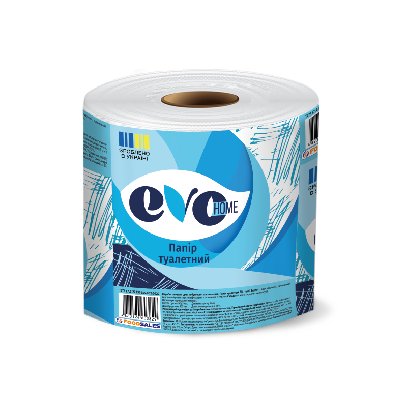 Туалетний папір ТМ "EVO home" 65 метрів
