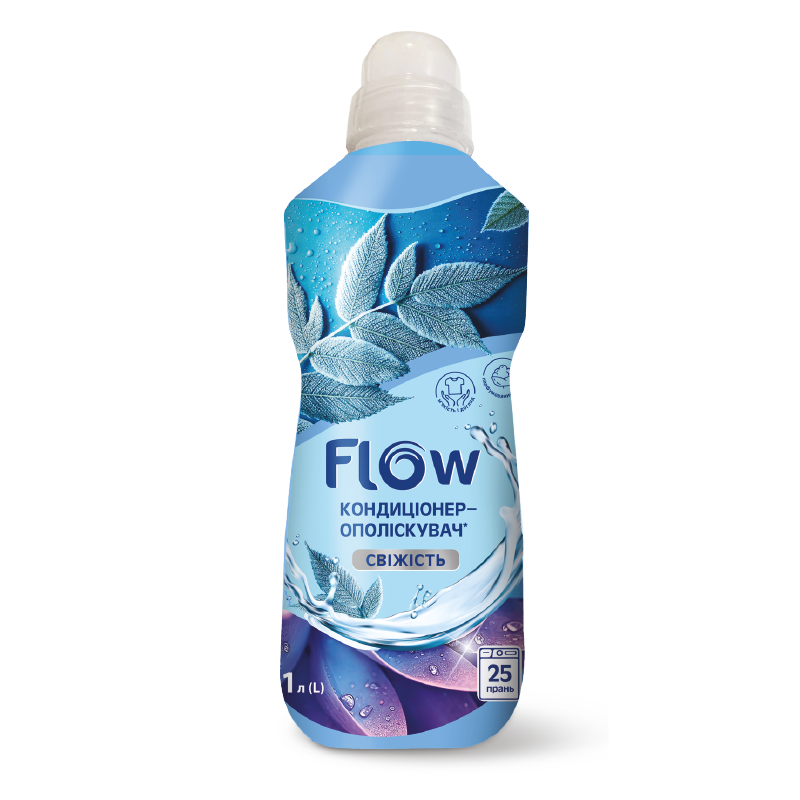 Кондиціонер-ополіскувач для тканин Свіжість ТМ "Flow" 1 л