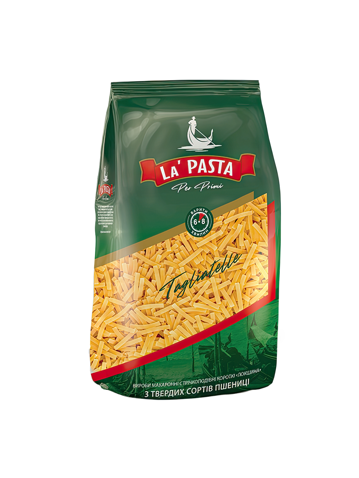 Вироби макаронні стрічкоподібні короткі "Локшина" ТМ «LA PASTA PER PRIMI» 400г